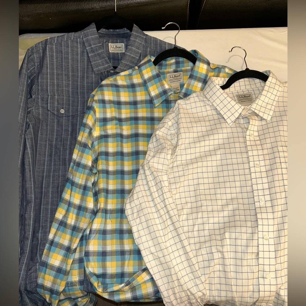 Bundle of 3 L.L. Bean Button Down Shirts
